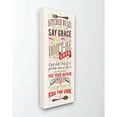thumbnail image 1 of Stupell Industries Kitchen Rules Inspirational Word Dining Room Red Green Design Canvas Wall Art by Stephanie Workman Marrott, 1 of 3