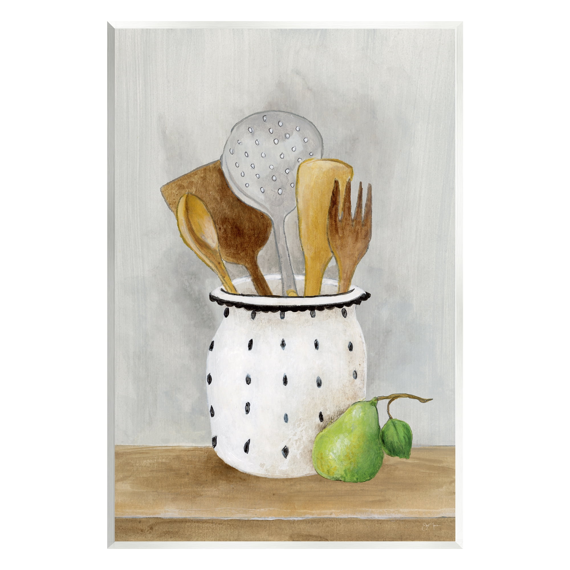 Stupell Industries Kitchen Utensils Still Life Food & Beverage Painting Unframed Art Print Wall Art