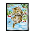 thumbnail image 1 of Stupell Industries Kitten Chasing Butterfly Animals & Insects Painting Black Floater Framed Canvas Art Print Wall Art, 17 x 21, 1 of 10