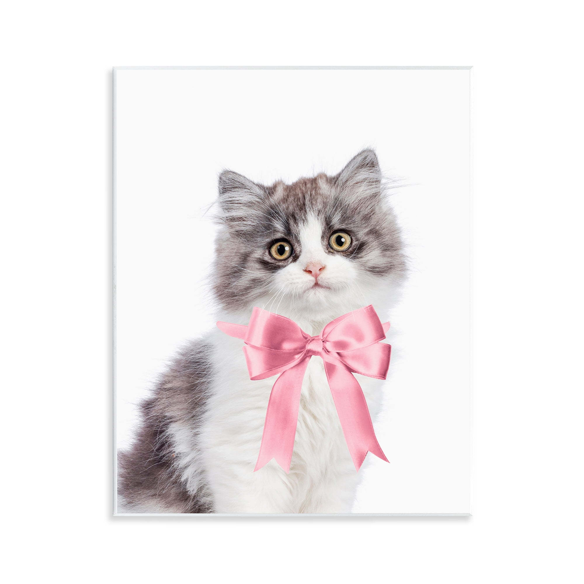 Stupell Industries Kitten with Pink Bow Animals Painting Unframed Art Print  Wall Art, 11 x 14 - Walmart Business Supplies, image size:2000x2000