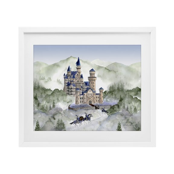 Stupell Industries Knights In Shining Armor White Framed Print Under Glass design by Brett Blumenthal, 13 x 16