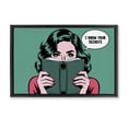 thumbnail image 1 of Stupell Industries Traditional Know Your Secrets Black Floating Frame Canvas Art, 25 x 17, by Andreas Magnusson, 1 of 8