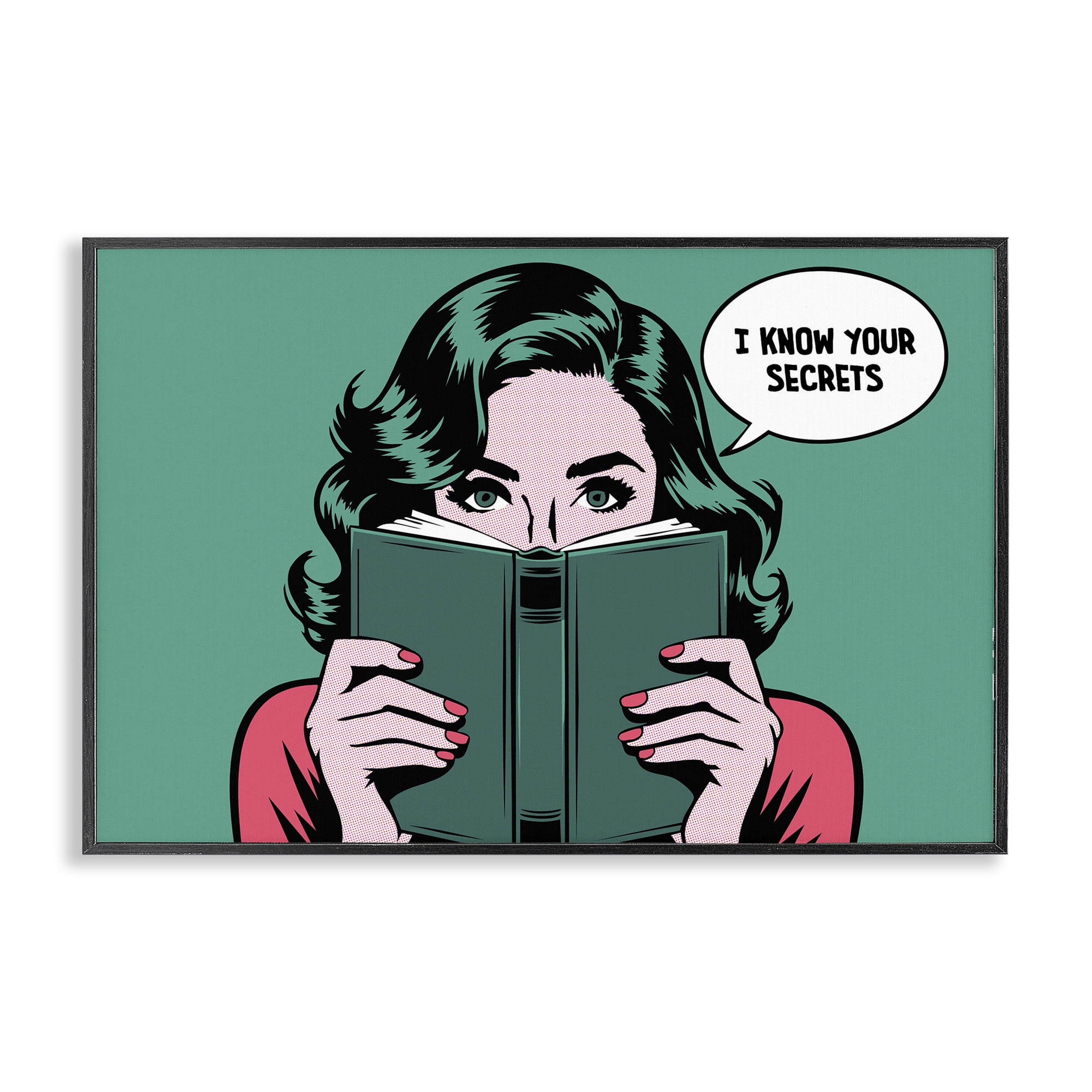 Stupell Industries Know Your Secrets Black Framed Giclee Art, design by Andreas Magnusson