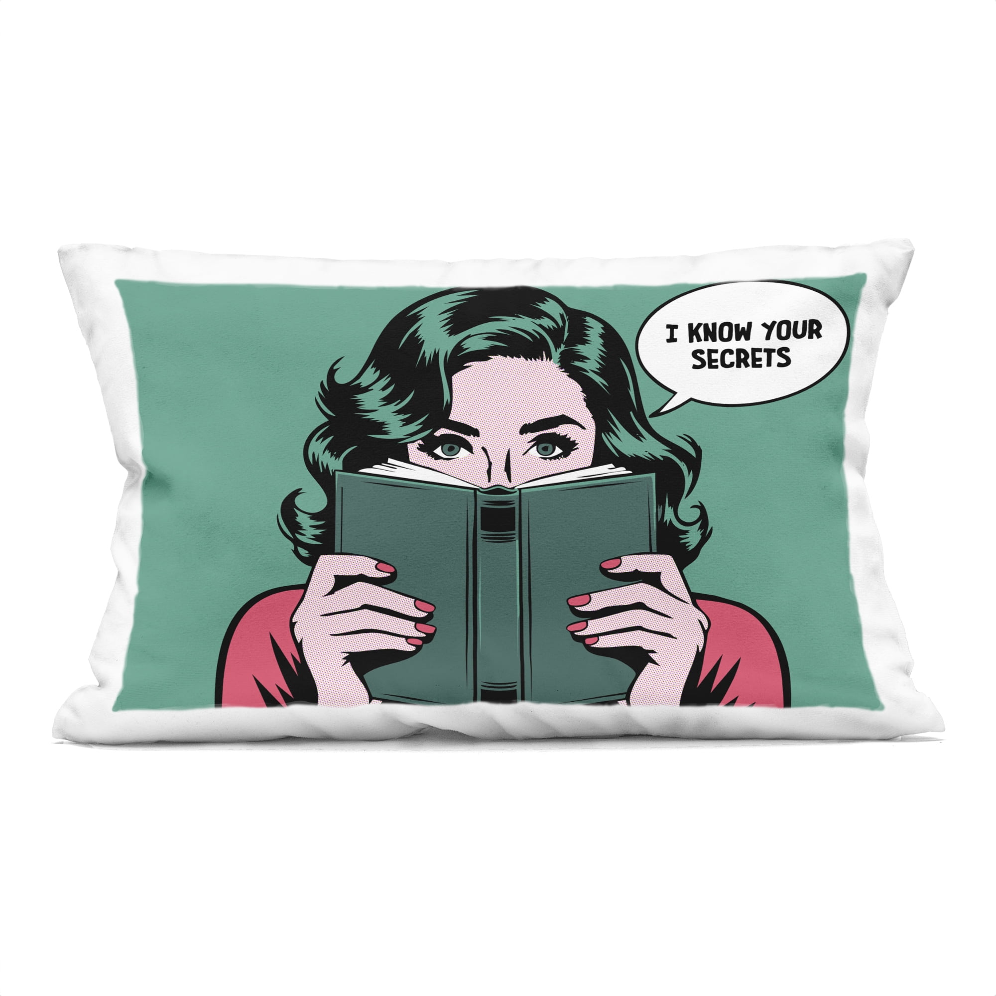 Stupell Industries Know Your Secrets Decorative Printed Throw Pillow, design by Andreas Magnusson, 14 x 7 x 20
