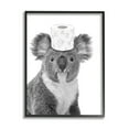 thumbnail image 1 of Stupell Industries Koala & Toilet Paper Bathroom Animals & Insects Painting Black Framed Art Print Wall Art, 1 of 5