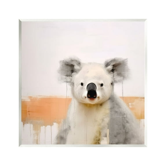 Stupell Industries Koala with Modern Drip Animals & Insects Painting Unframed Art Print Wall Art, 12 x 12