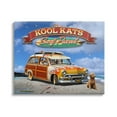 thumbnail image 1 of Stupell Industries Kool Kats Beach Transportation Painting Gallery Wrapped Canvas Art Print Wall Art, 30 x 24, 1 of 8