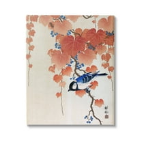 Stupell Industries Koolmees op Paulownia Tak Ohara Koson Classic Bird Painting Painting Gallery Wrapped Canvas Print Wall Art, Design by one1000paintings