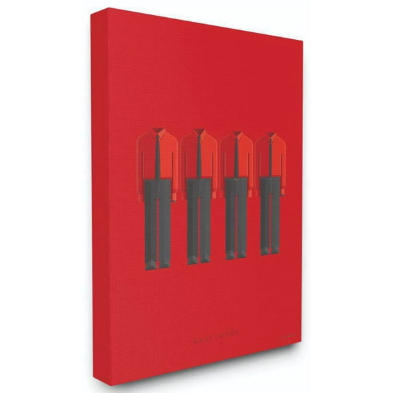 Stupell Industries Kraftwerk Famous People Characters Fashion Design Canvas Wall Art by Fred Birchal