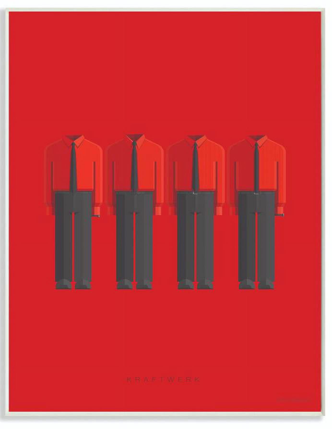 Stupell Industries Kraftwerk Famous People Characters Fashion Design Wall Plaque by Fred Birchal