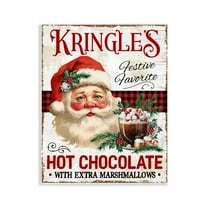 Stupell Industries Kringle's Hot Chocolate Holiday Painting Unframed Art Prints Wall Art, 11 x 14