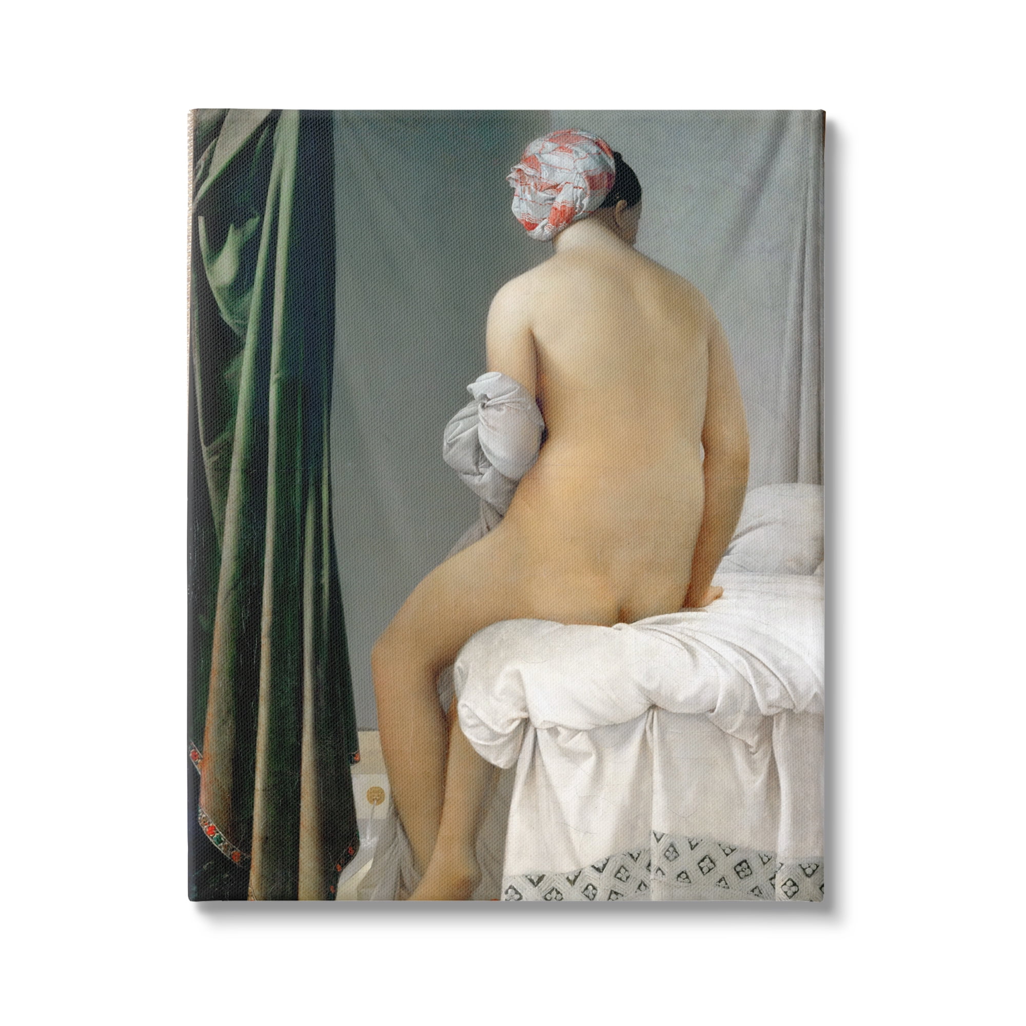 Stupell Industries La Baigneuse Valpincon Jean Auguste Dominique Ingres Bather Painting Painting Gallery Wrapped Canvas Print Wall Art, Design by one1000paintings
