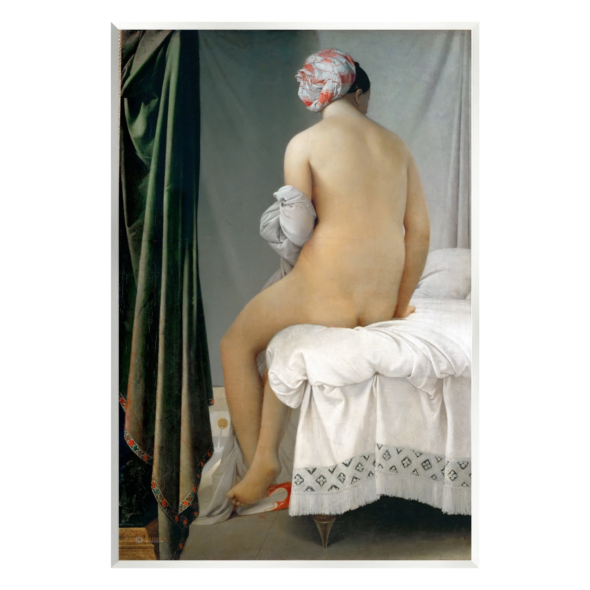 Stupell Industries La Baigneuse Valpincon Jean Auguste Dominique Ingres Bather Painting Painting Unframed Art Print Wall Art, Design by one1000paintings