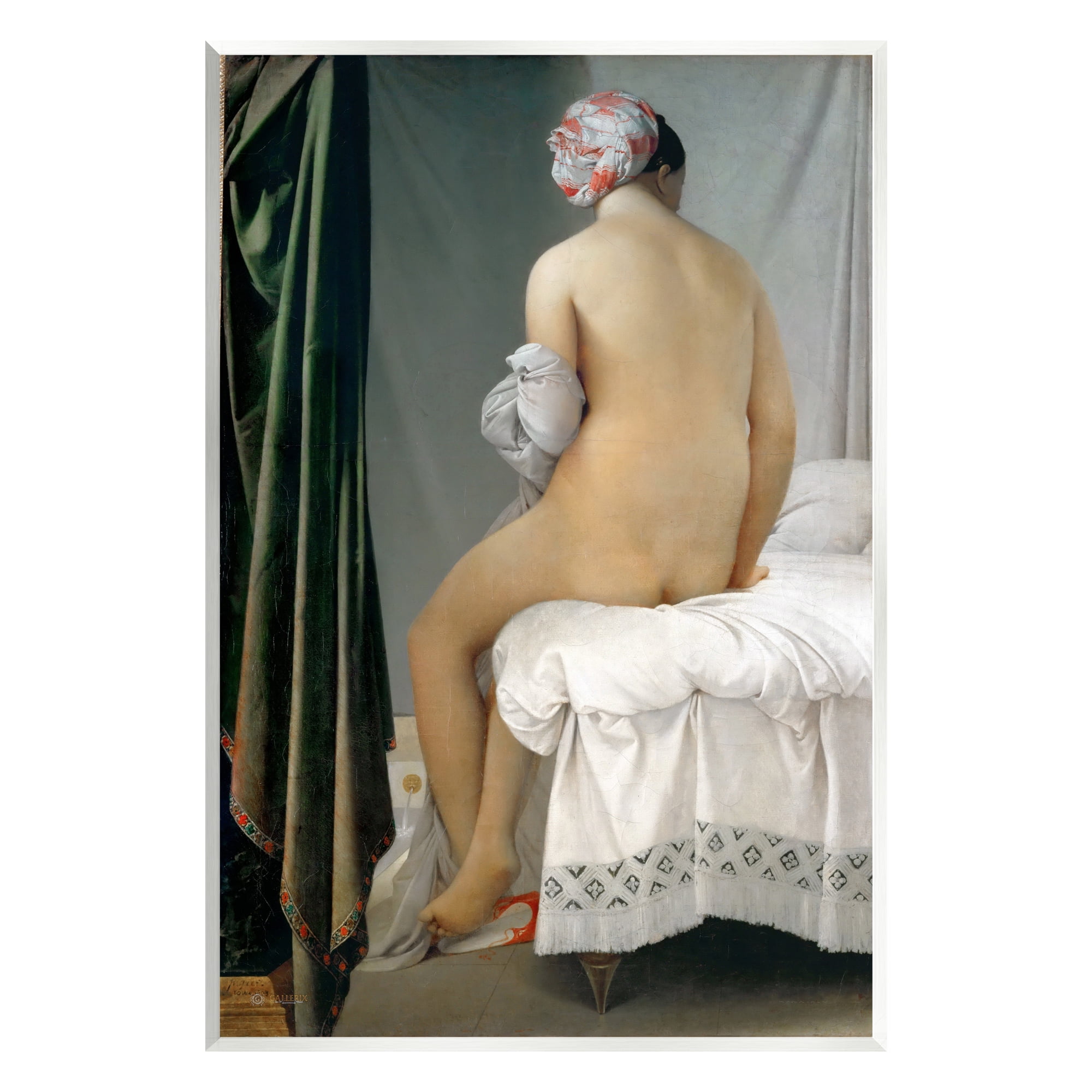 Stupell Industries La Baigneuse Valpincon Jean Auguste Dominique Ingres Bather Painting Painting Unframed Art Print Wall Art, Design by one1000paintings