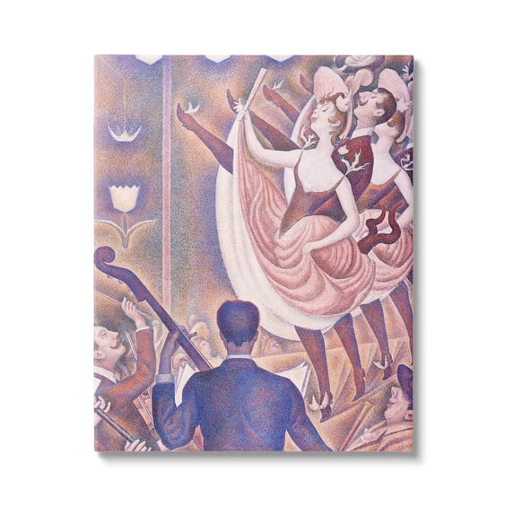 Stupell Industries La Chahut Classic Georges Seurat Painting Dance Portrait Painting Gallery Wrapped Canvas Print Wall Art, Design by one1000paintings