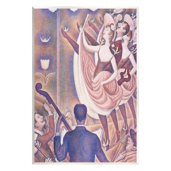 Stupell Industries La Chahut Classic Georges Seurat Painting Dance Portrait Painting Unframed Art Print Wall Art, Design by one1000paintings