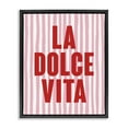 thumbnail image 1 of Stupell Industries Contemporary La Dolce Vita Red Black Floating Frame Canvas Art, 17 x 21, by House of Lulu, 1 of 8