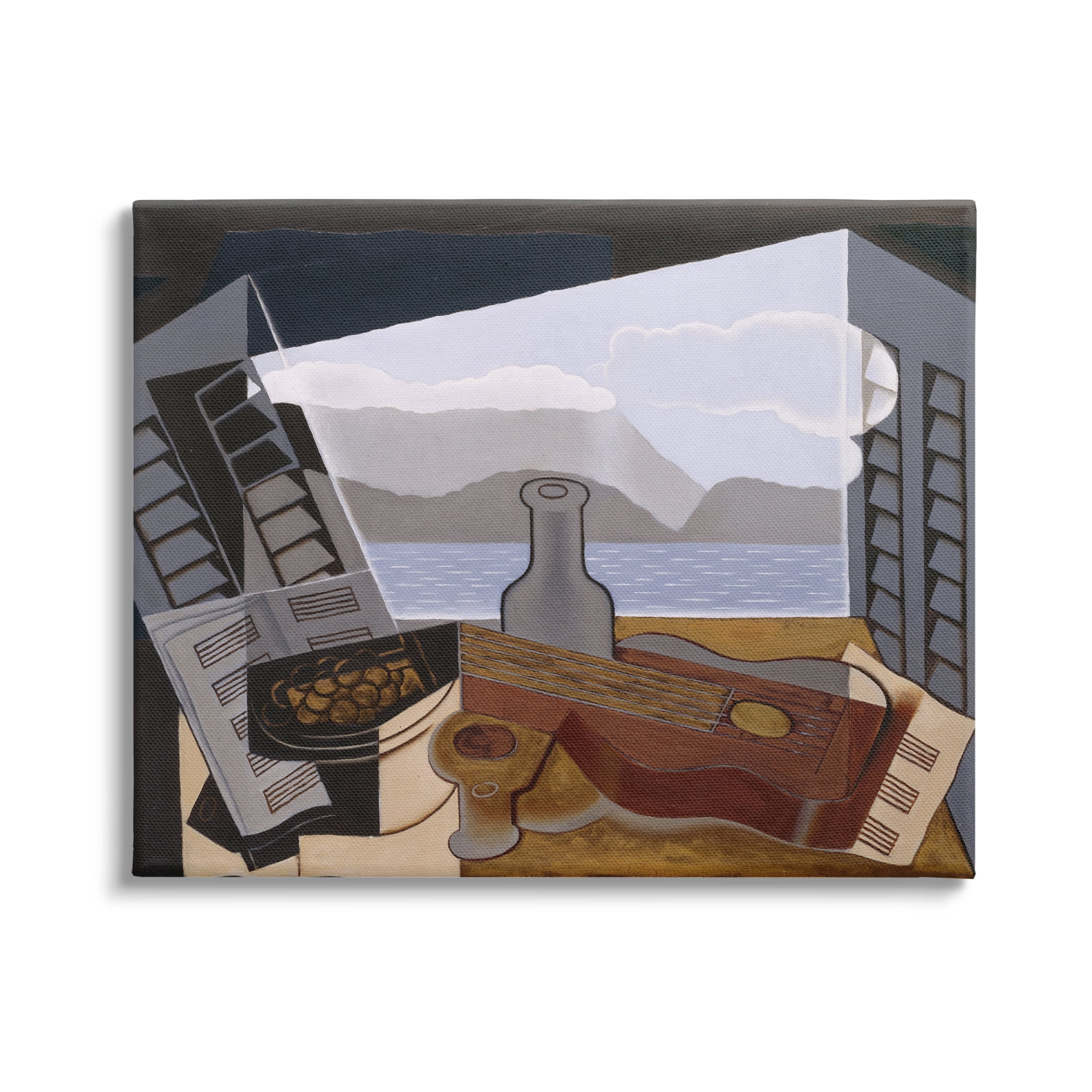 Stupell Industries La Fenetre Ouverte Juan Gris Classic Abstract Painting Painting Gallery Wrapped Canvas Print Wall Art, Design by one1000paintings