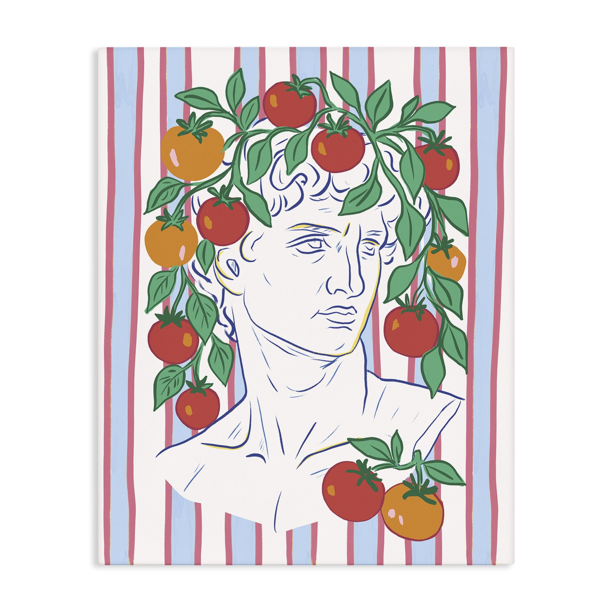 Stupell Industries La Rossa Sculpture Face Canvas Wall Art, design by Radhika Modi