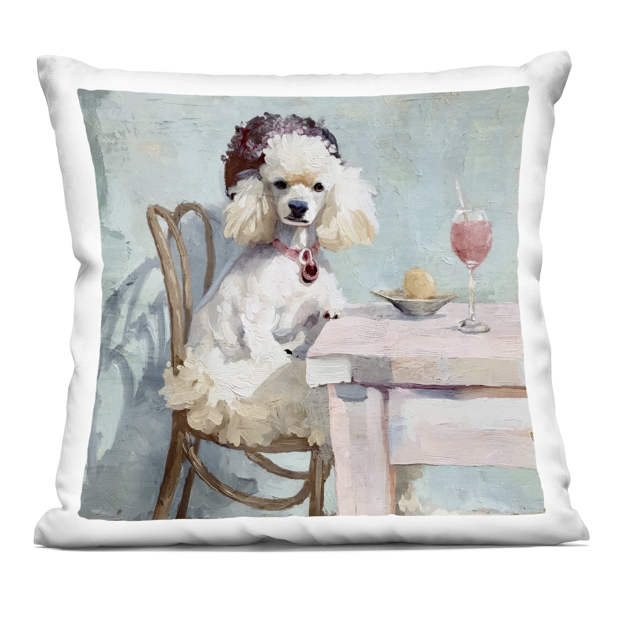 Stupell Industries Ladies Who Lunch Poodle Decorative Printed Throw Pillow, design by Annabelle Hall
