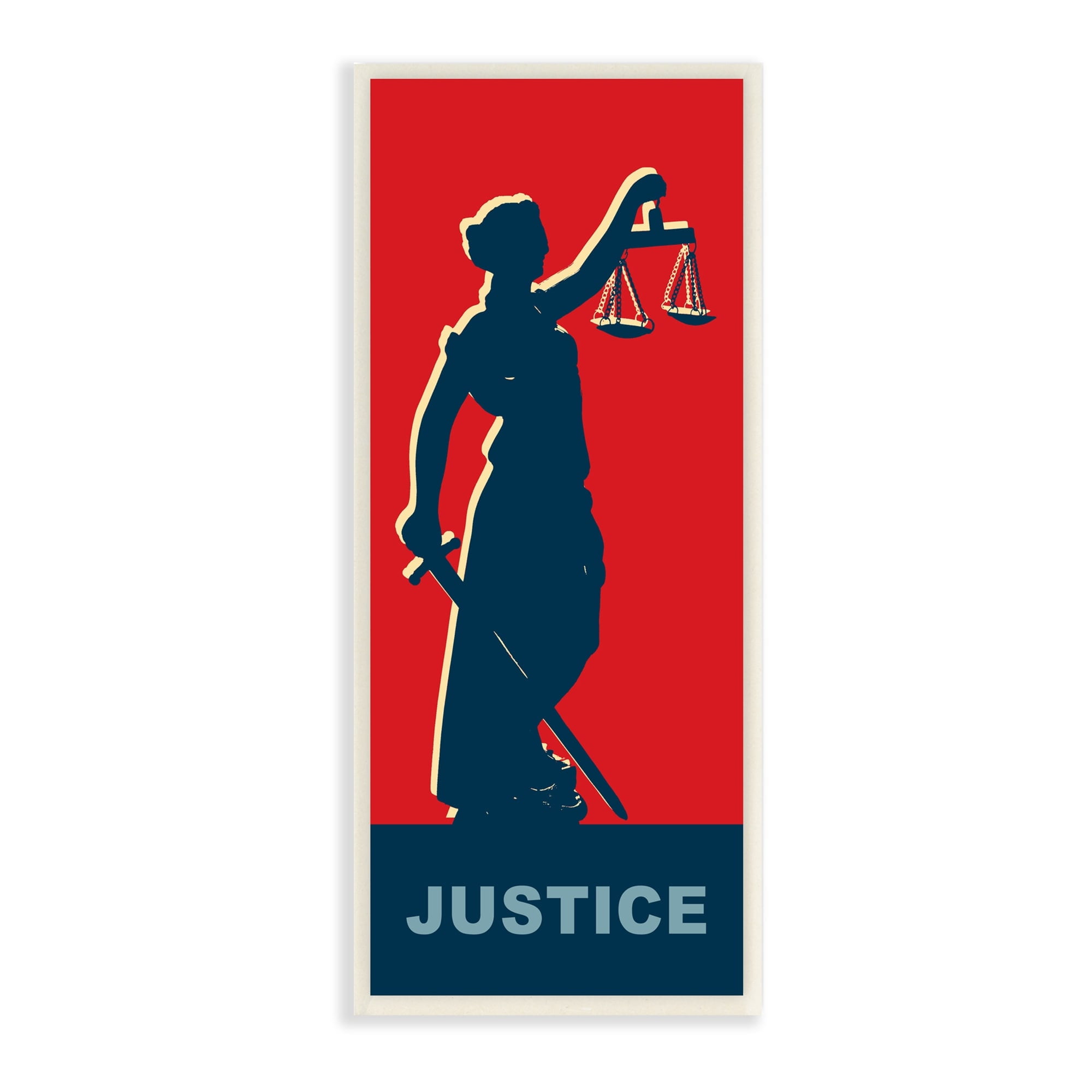 Stupell Industries Lady Justice Allegorical Personification Greco-Roman Mythology,7 x 17, Design by Daniel Sproul