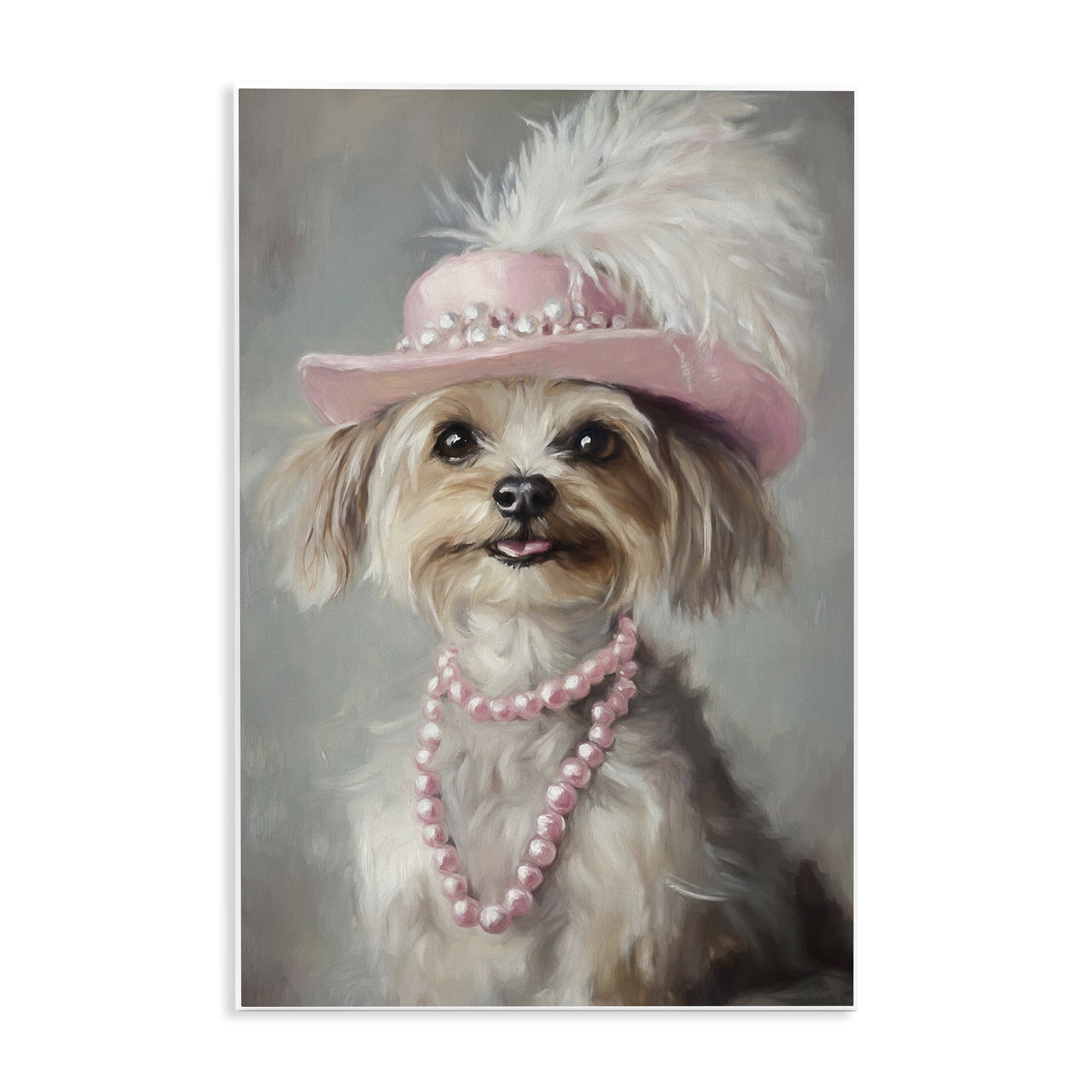 Stupell Industries Lady Yorkie Portrait Wall Plaque Art, design by Tina LeCour