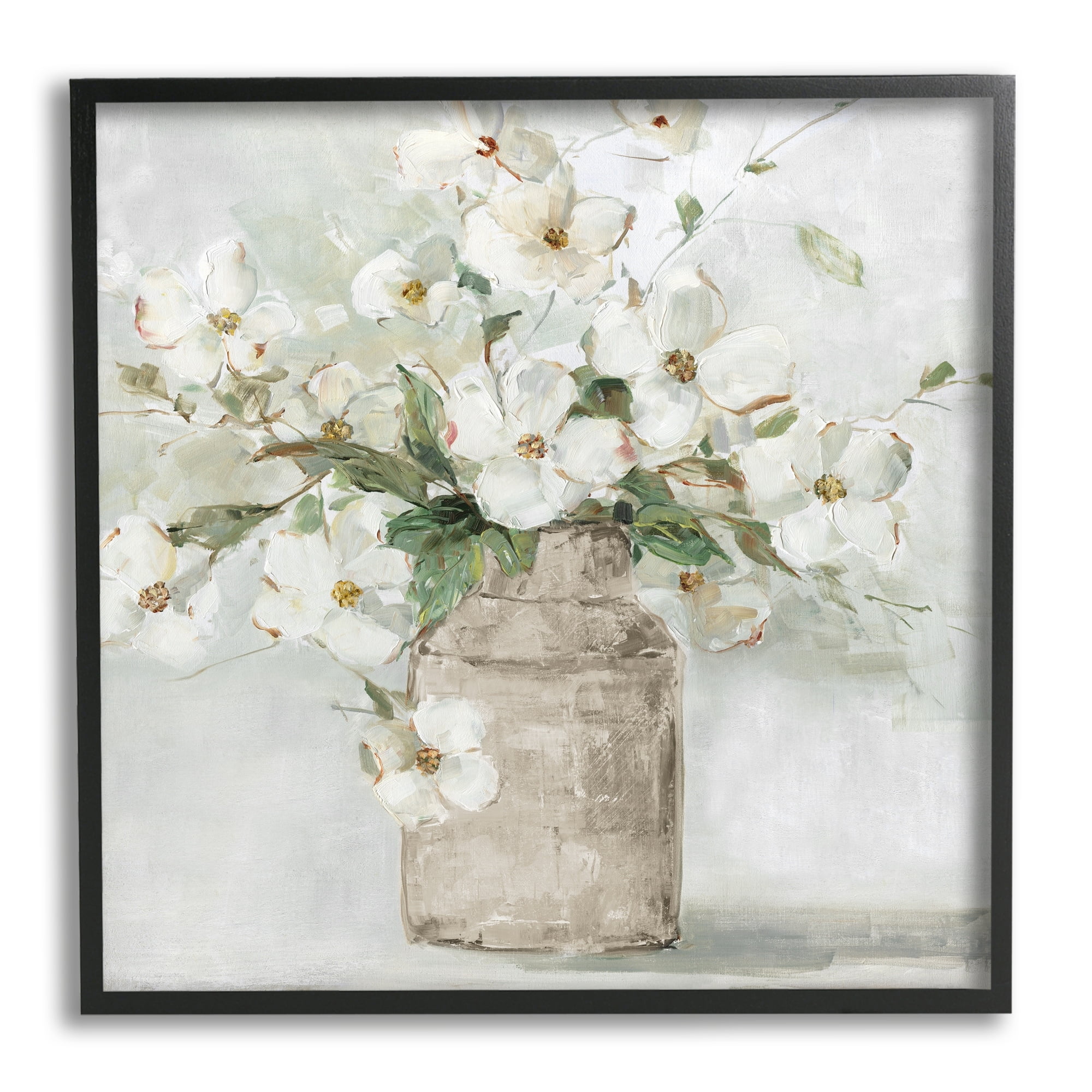 Stupell Industries Lady's Smock Floral Bouquet Rustic Milk Tin Blooming, 12 x 12, Design by Sally Swatland