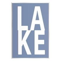 Stupell Industries Lake House Text Nature Painting Unframed Art Print Wall Art, 10 x 15