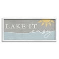 thumbnail image 1 of Stupell Industries Lake It Easy Phrase Nautical Pun Sunny Sky, 10 x 24, Designed by Daphne Polselli, 1 of 7