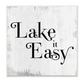 thumbnail image 1 of Stupell Industries Lake It Easy Tranquil Coastal Phrase Distressed Grey, 12 x 12, Designed by Daphne Polselli, 1 of 6