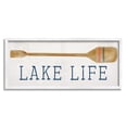 thumbnail image 1 of Stupell Industries Lake Life Boating Phrase Inspirational Painting White Framed Art Print Wall Art, 24 x 10, 1 of 8