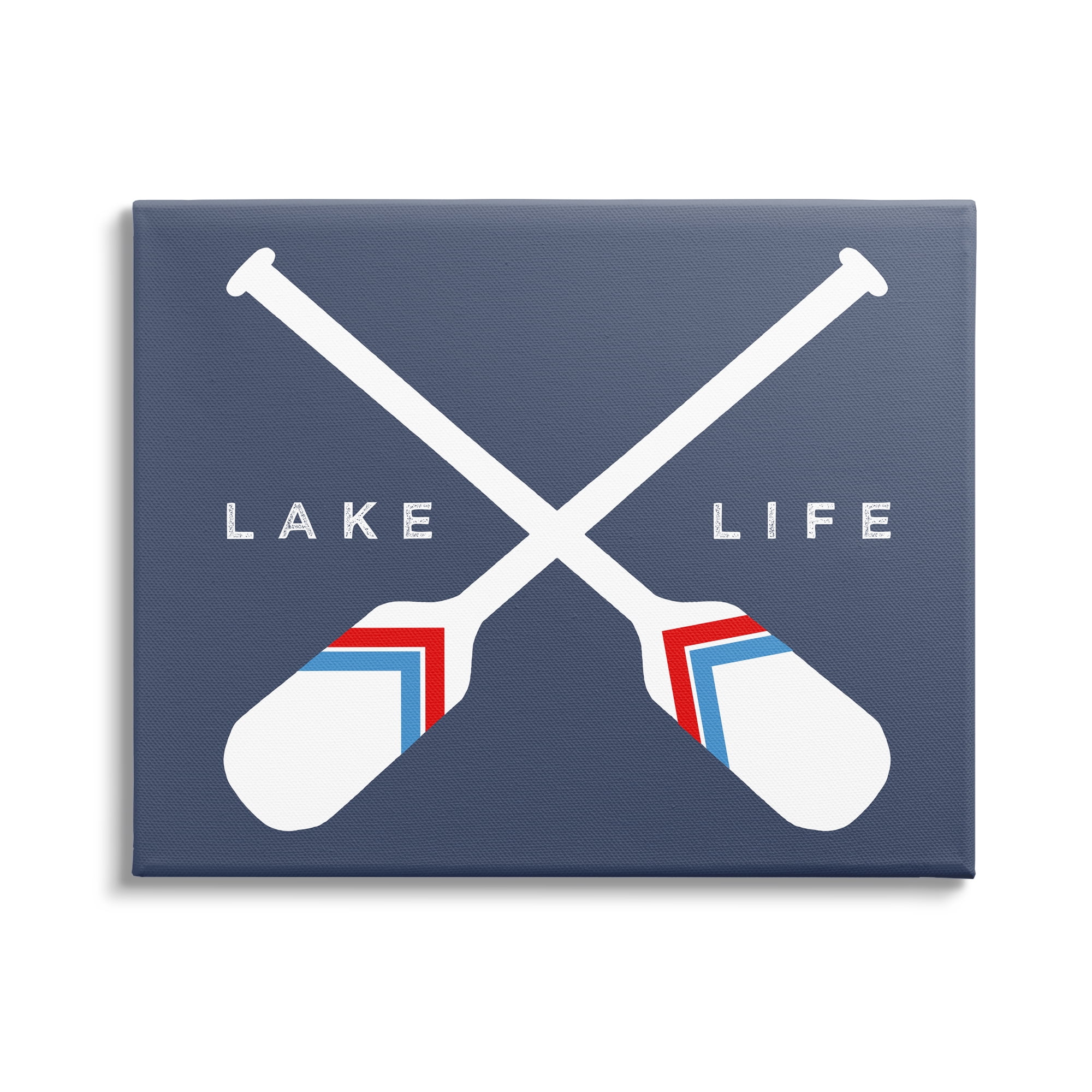 Stupell Industries Lake Life Crossed Nautical Paddle Oars Sports Sign,48 x 36, Design by Daphne Polselli