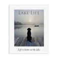 thumbnail image 1 of Stupell Industries Rustic Lodge Lake Life with Dog Canvas Art, 24 x 30, by A Barefoot Stylist, 1 of 8