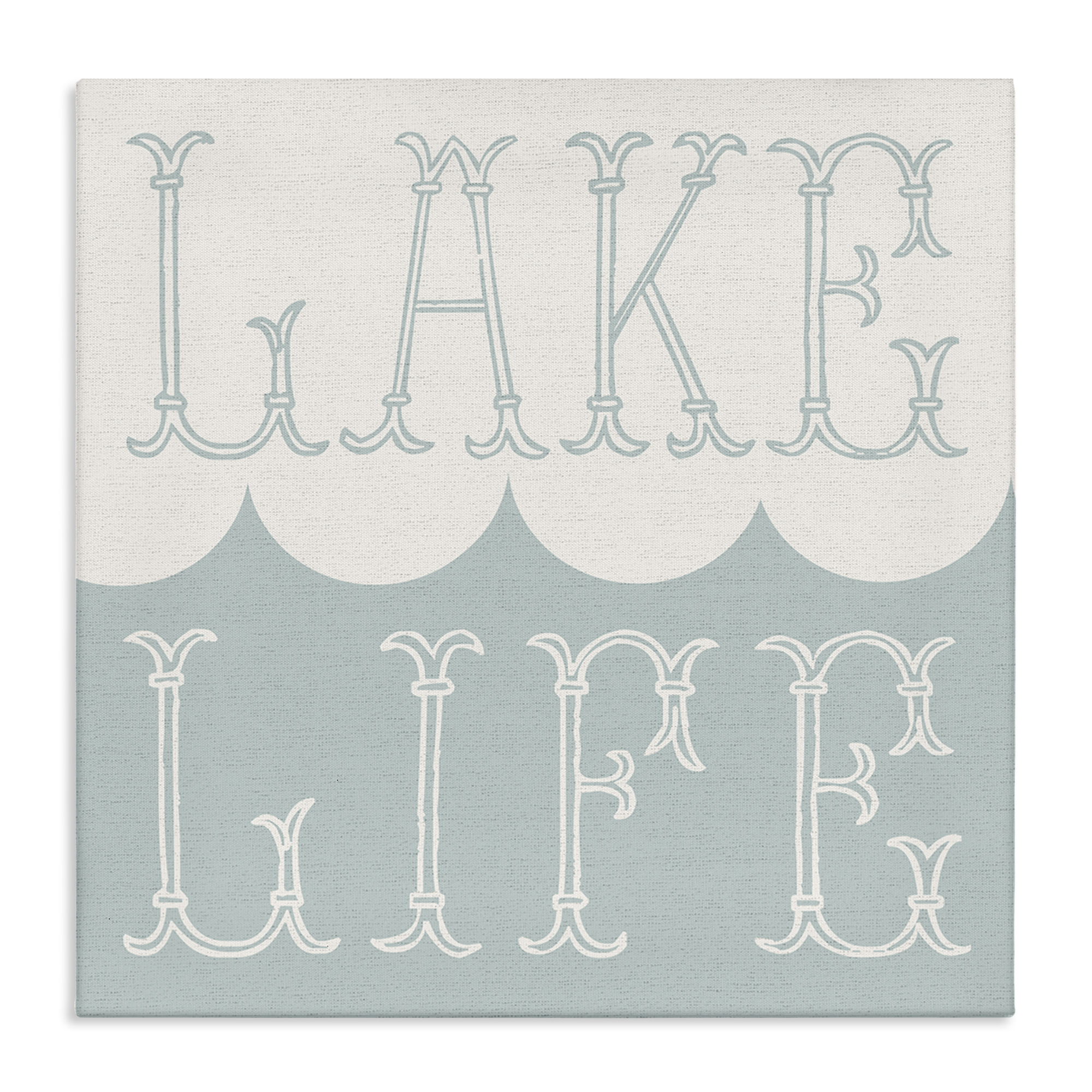 Stupell Industries Lake Life with Wave Nautical & Beach Painting Wrapped Canvas Art Print Wall Art, 24 x 24