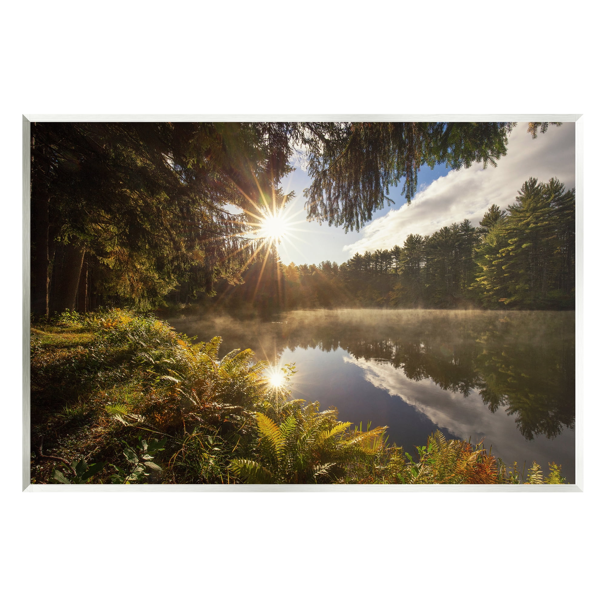 Stupell Industries Lake Nature Landscape Nature Photography Unframed Art Print Wall Art, 19 x 13