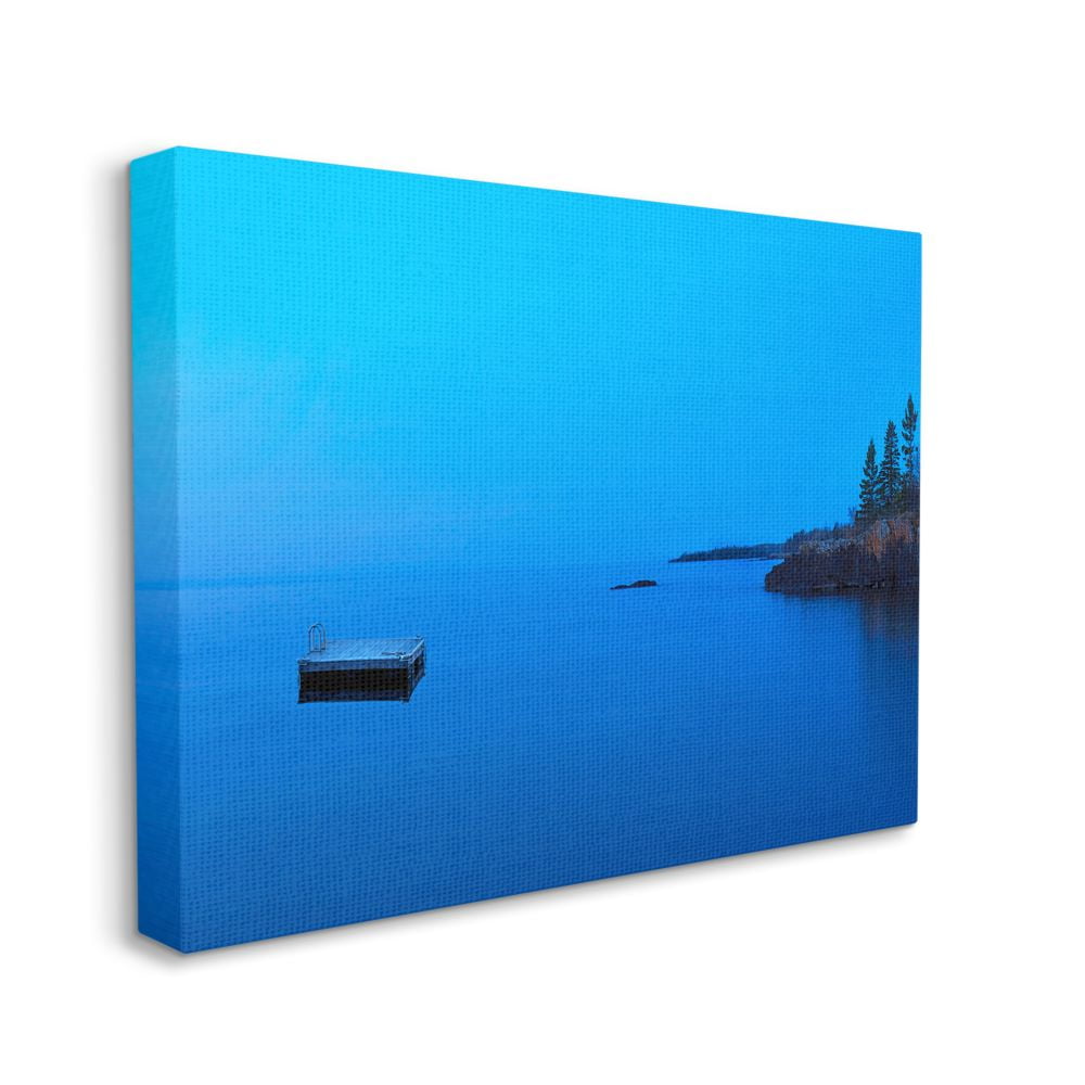 Stupell Industries Lake Shore Platform Landscape Photograph Canvas Wall Art by James McLoughlin
