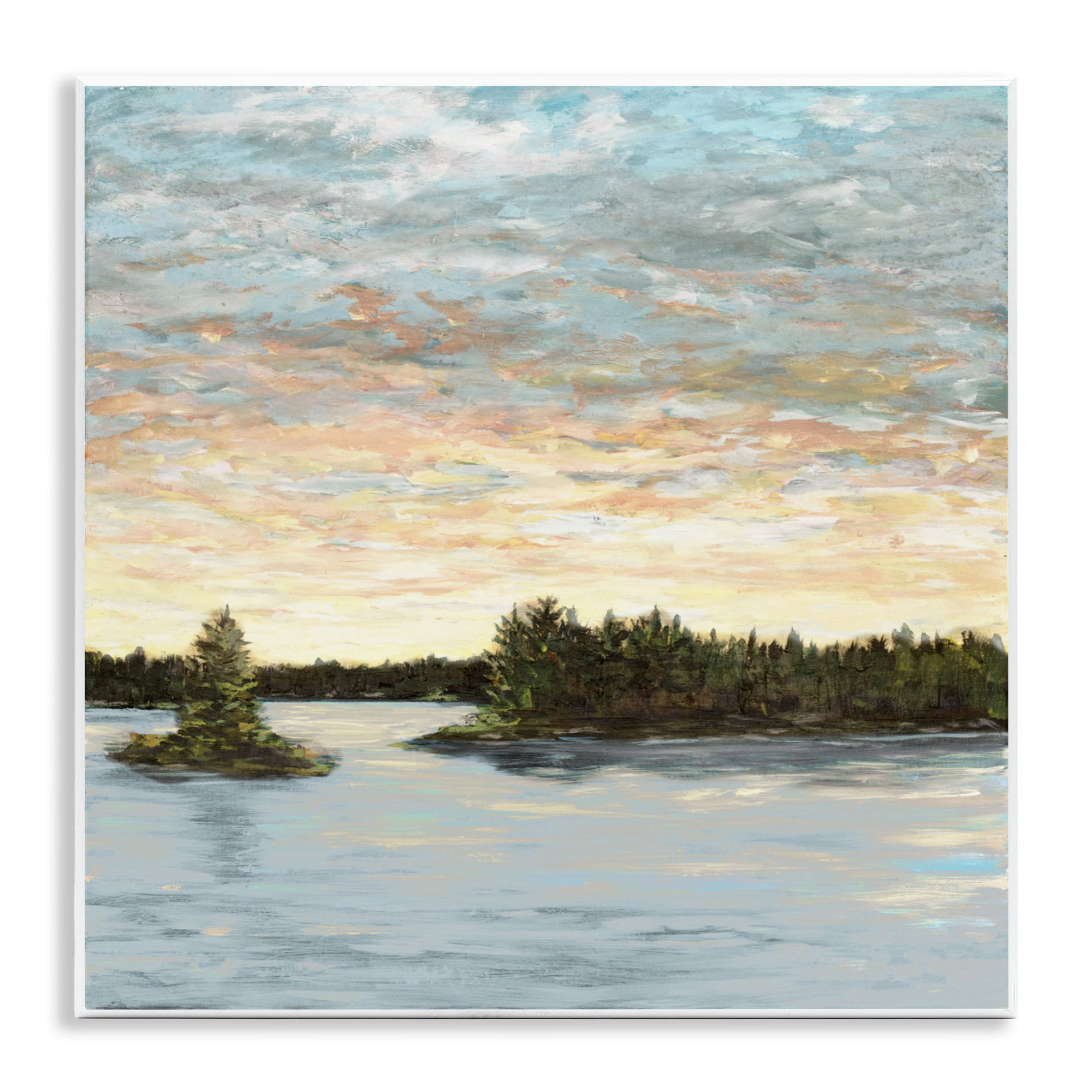 Stupell Industries Lake Shore at Sundown Wall Plaque Art, design by Julie DeRice
