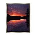 thumbnail image 1 of Stupell Industries Lake Sunset Reflection Nature Photography Gray Floater Framed Art Print Wall Art, 25 x 31, 1 of 9
