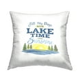 thumbnail image 1 of Stupell Industries Lake Time & Sunshine Decorative Printed Throw Pillow, 18 x 18, 1 of 8