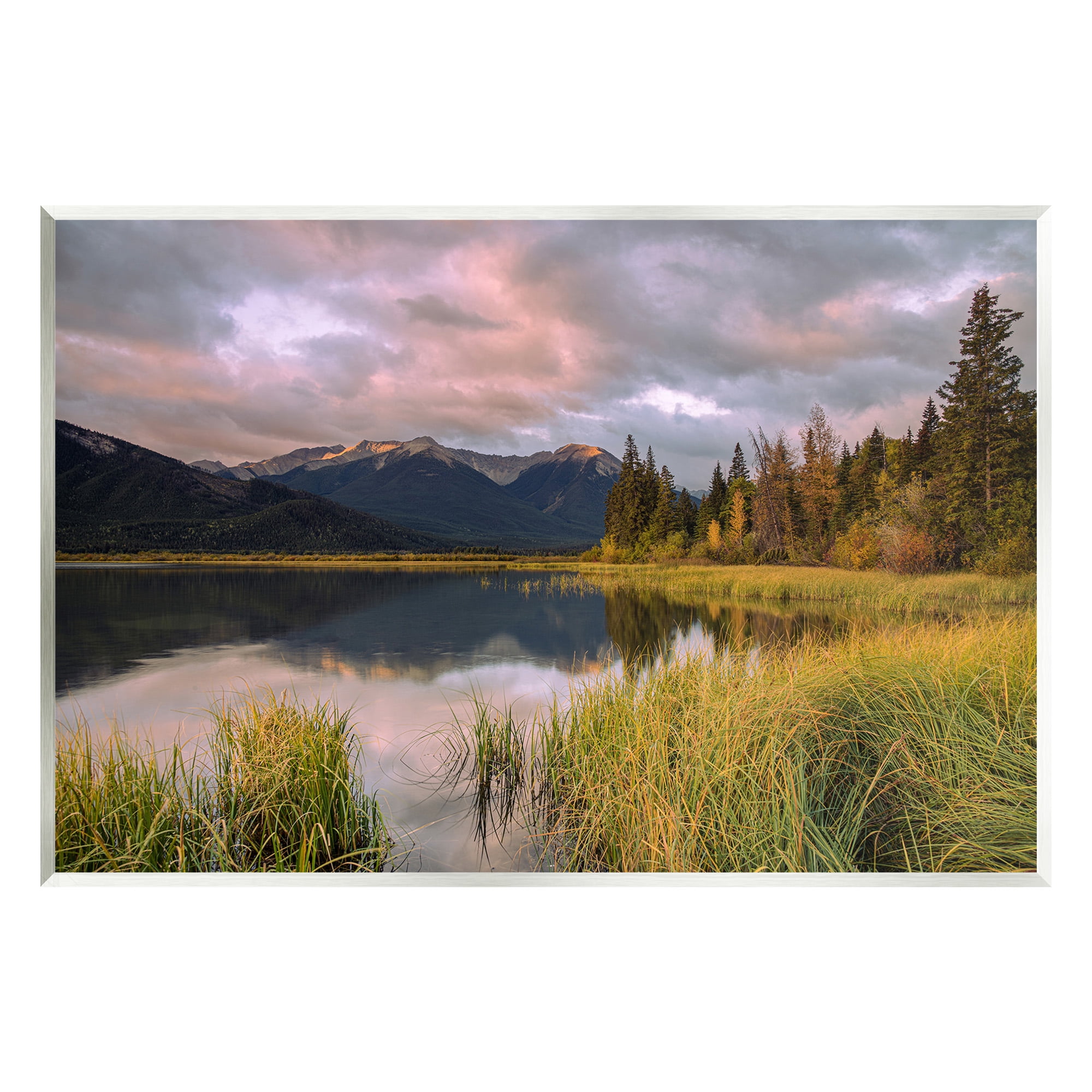 Stupell Industries Lake's Edge Landscape Landscape Photography Unframed Art Print Wall Art, 19 x 13
