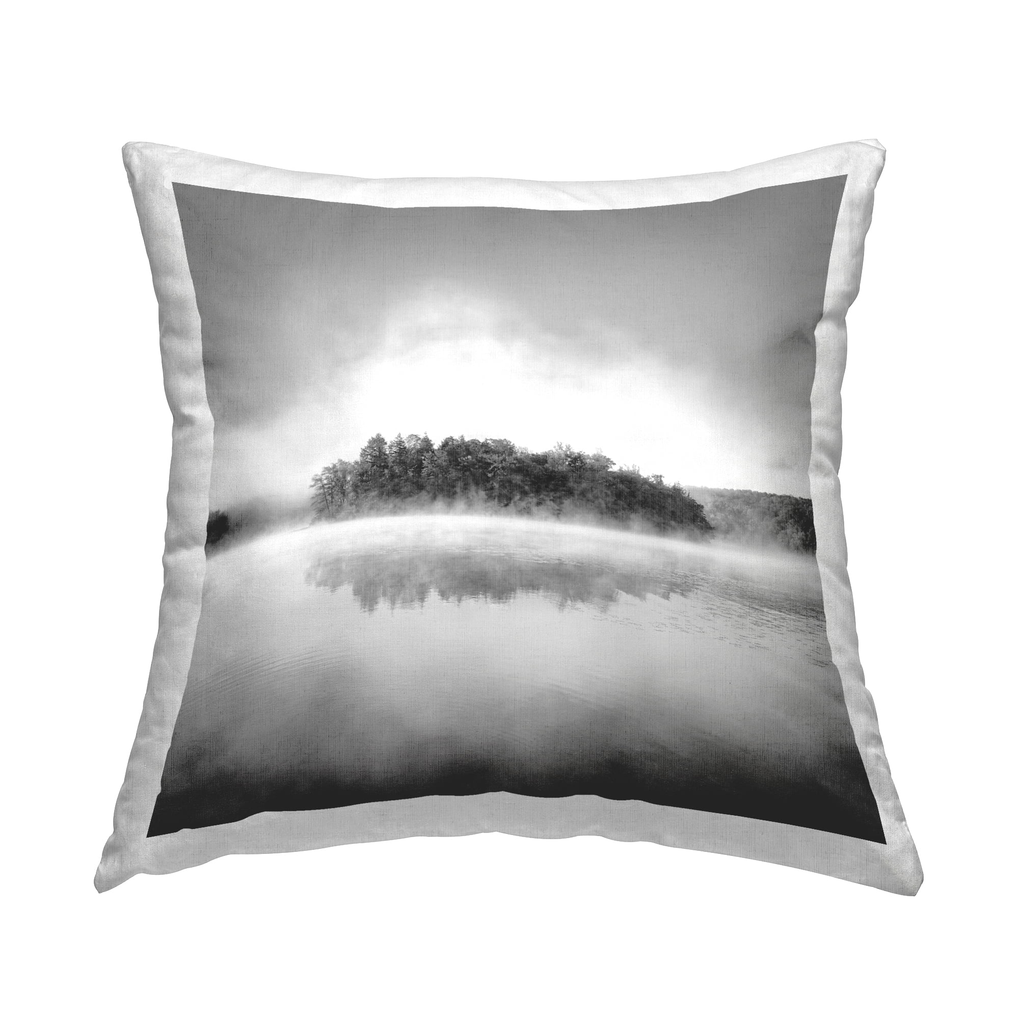 Stupell Industries Lake with Distant Island Decorative Printed Throw Pillow Design by Chip Forelli.
