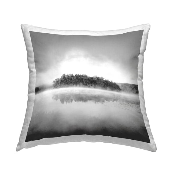 Stupell Industries Lake with Distant Island Decorative Printed Throw Pillow Design by Chip Forelli.