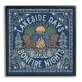 thumbnail image 1 of Stupell Industries Lakeside Campfire Phrase Nature Painting Black Framed Art Print Wall Art, 24 x 24, 1 of 8
