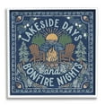 thumbnail image 1 of Stupell Industries Lakeside Campfire Phrase Nature Painting White Framed Art Print Wall Art, 24 x 24, 1 of 8