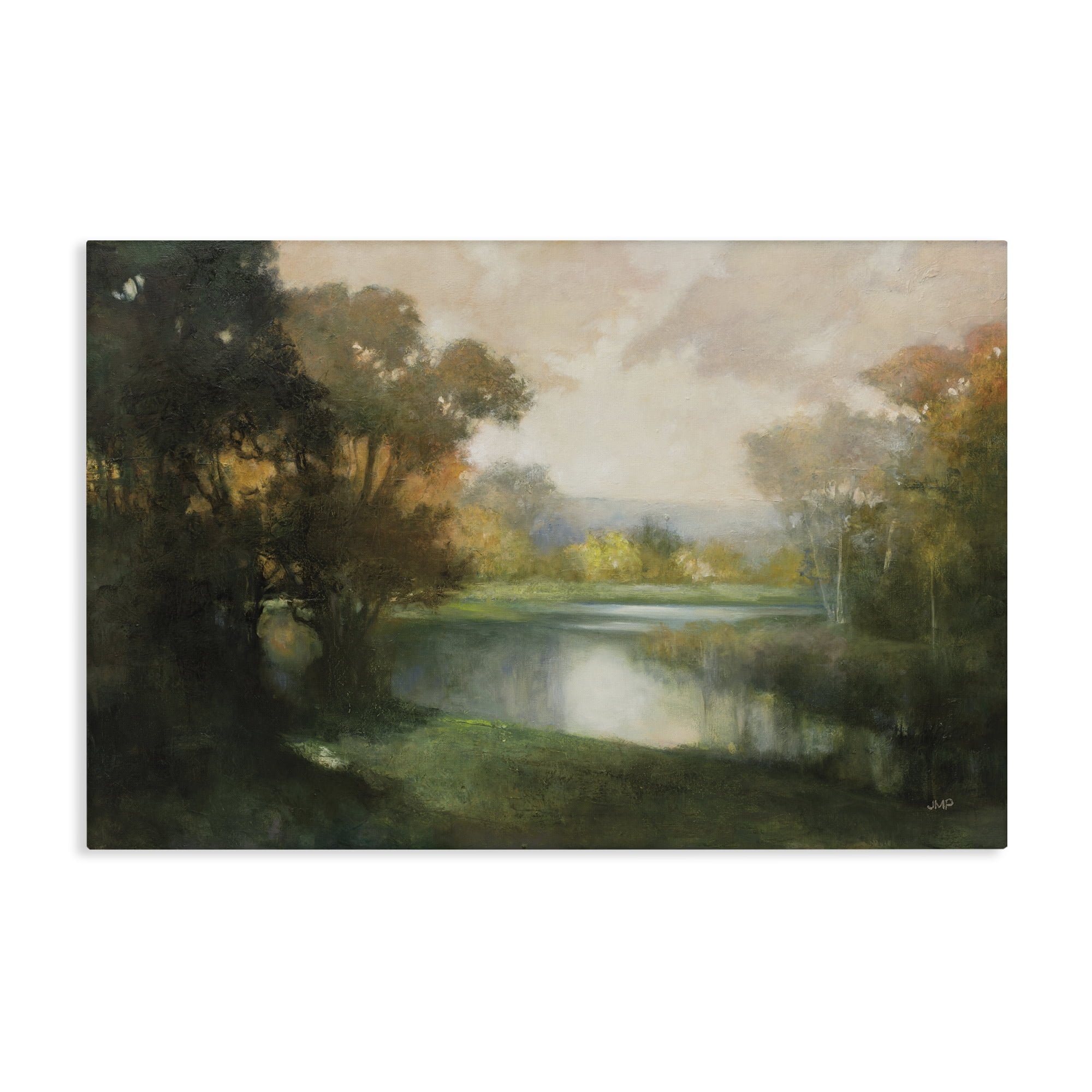 Stupell Industries Lakeside Morning in Autumn Light Canvas Wall Art, design by Julia Purinton