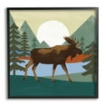 thumbnail image 1 of Stupell Industries Lakeside Woodlands Moose Walking Setting Sun, 12 x 12, Design by Victoria Barnes, 1 of 6