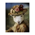thumbnail image 1 of Stupell Industries Glam Lamb with Floral Hat Canvas Art, 16 x 20, by Karen Burke, 1 of 8