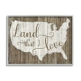 thumbnail image 1 of Stupell Industries Land I Love Map Rustic Background,20 x 16, Design by Kelly Donovan, 1 of 5