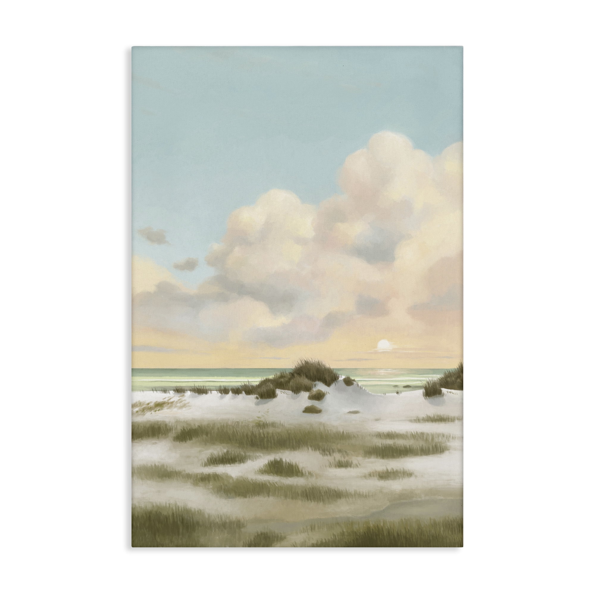 Stupell Industries Land & Sea Painting Landscape Painting Gallery Wrapped Canvas Art Print Wall Art, 30 x 45
