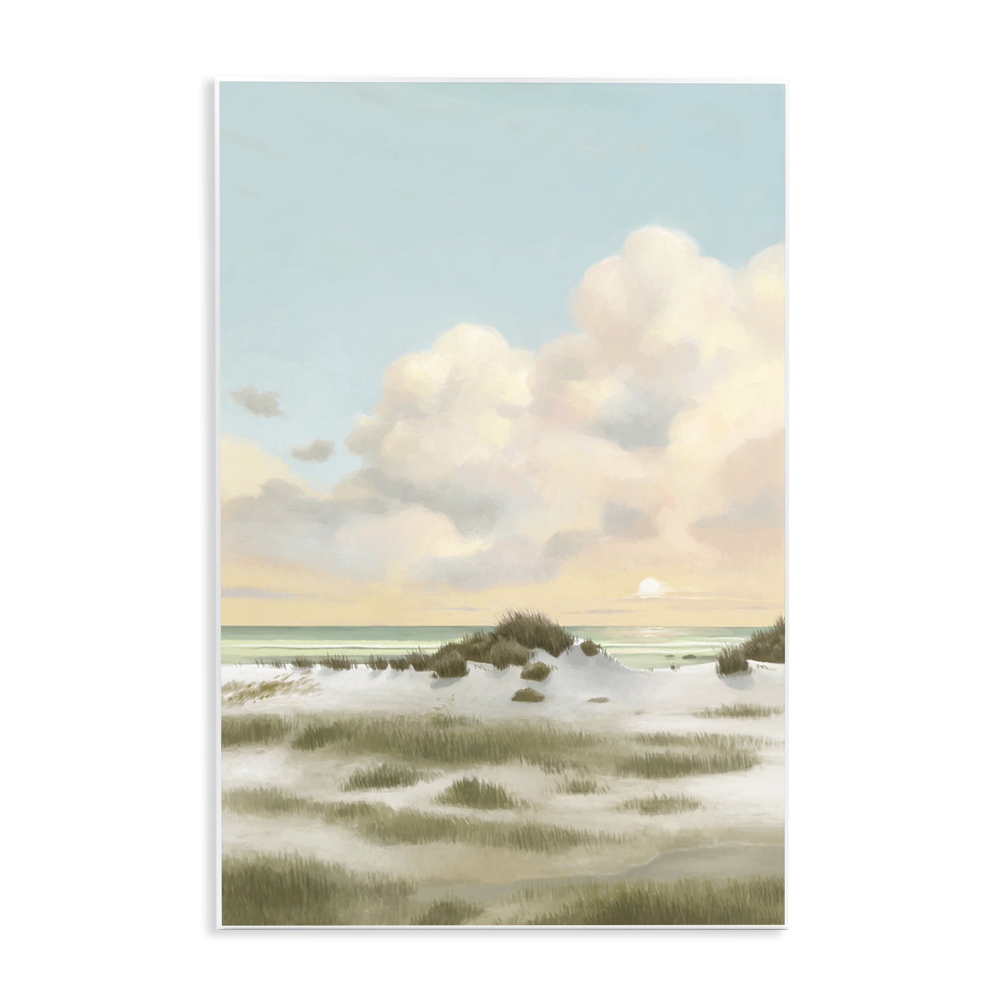 Stupell Industries Land & Sea Painting Landscape Painting Unframed Art Print Wall Art, 10 x 15